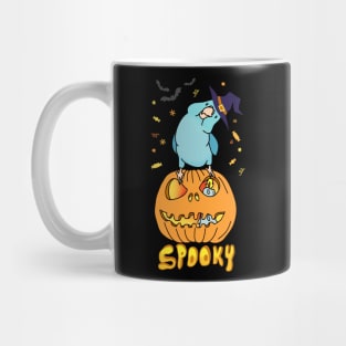 SPOOKY blue parrotlet Mug